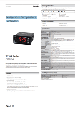AUTONICS TC3YF CATALOG 541/PH SERIES: MULTIFUNCTION SPOOL VALVES AIR & SOLENOID AIR OPERATED ISO 5599/01 - SIZE 1